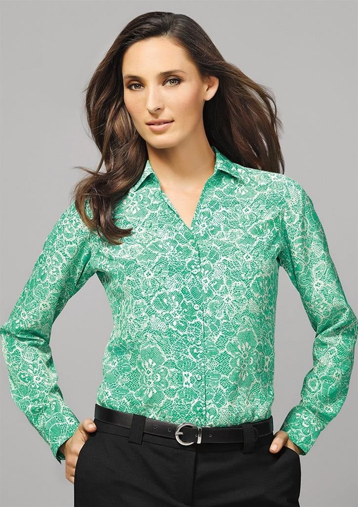 40510 Womens Solanda Print Long Sleeve Shirt