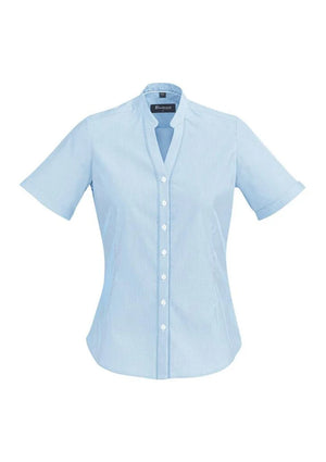 40112 Womens Bordeaux Short Sleeve Shirt Alaskan Blue