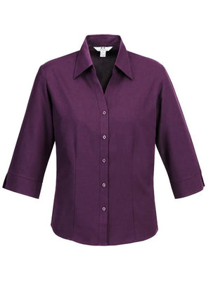 LB3600 LADIES PLAIN OASIS 3/4 SLEEVE SHIRT LILAC