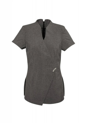 H630L Ladies Spa Tunic Natural Marle