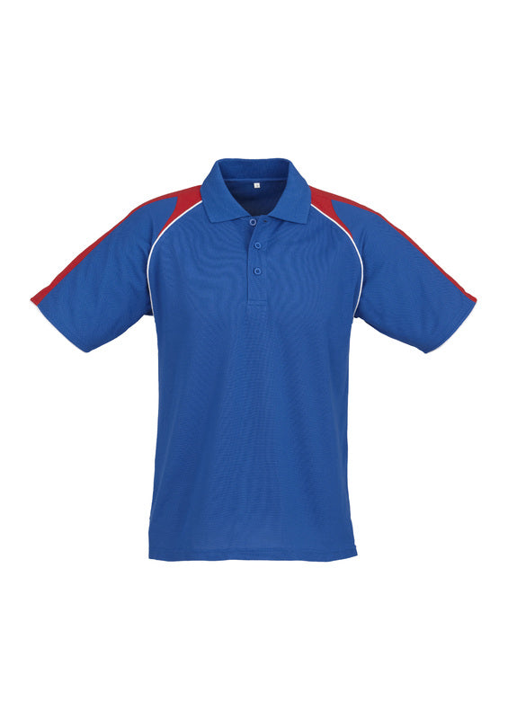 P225MS Mens Triton S/S Polo Royal Red White