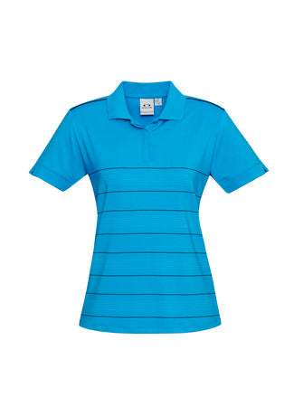 P304LS Ladies Laguna Polo Cyan Navy White