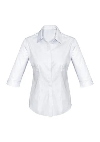 S620LT Stirling Ladies ¾ Sleeve Shirt White