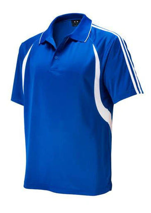 P3010 Mens Flash Polo Royal White