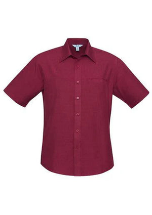 SH3603 Mens Plain Oasis S/S Shirt Cherry