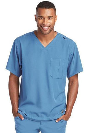 SK0112 - Men's Structure Scrub Top (2XL to 5XL) - 15 Colors Available