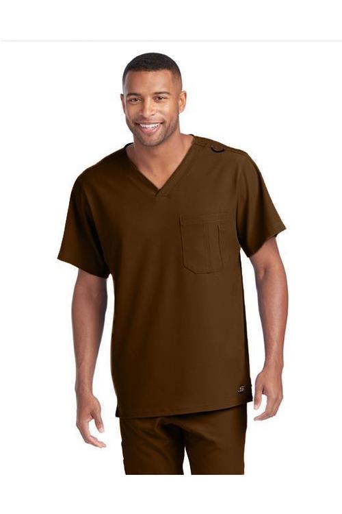 SK0112 - Men's Structure Scrub Top (2XL to 5XL) - 15 Colors Available