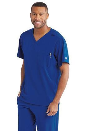 SK0112 - Men's Structure Scrub Top (2XL to 5XL) - 15 Colors Available