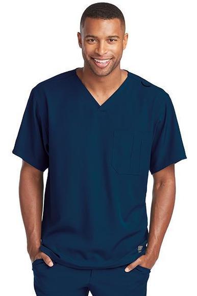 SK0112 - Men's Structure Scrub Top (2XL to 5XL) - 15 Colors Available