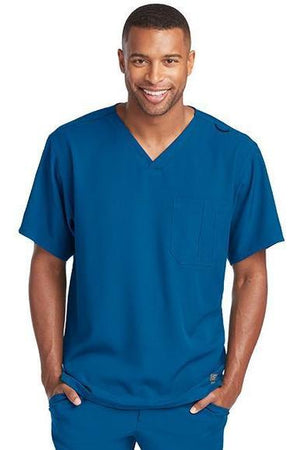 SK0112 - Men's Structure Scrub Top (2XL to 5XL) - 15 Colors Available